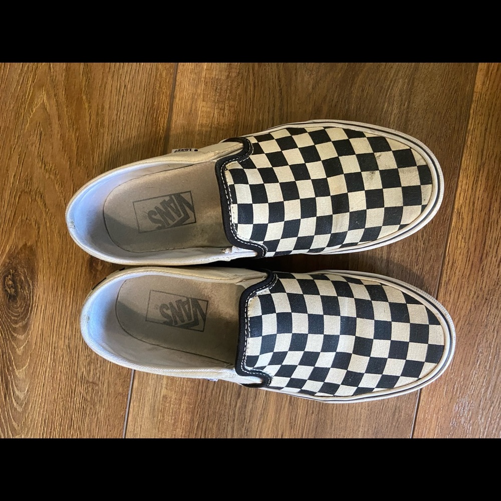 off white checkered vans